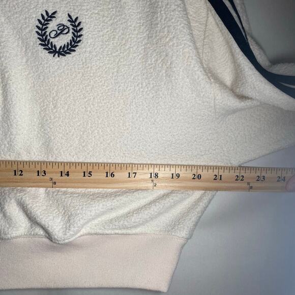 Victoria Secret Pink Reverse Fleece Cropped Polo Sweatshirt Xsmall - Picture 5 of 10